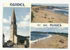 Guidel (56) : 3 Vues Dont Nouvelle église Env 1973 (animée). - Guidel