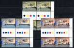 Australia 2010 Centenary Of Powered Flight Gutter Blocks Of 4 MNH - Ungebraucht