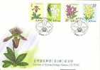 FDC Taiwan 2007 Orchid Stamps (II) Flower Flora - FDC
