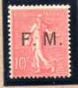 FRANCE : TP N° 4 * - Military Postage Stamps