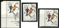 ● BULGARIA 1988 - CALCIO -  N. 3179  Usati - Cat. ? € - Lotto N. 681 / 82 / 83 - Gebruikt