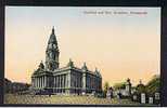 RB 590 -  Early Postcard - Guildhall & War Memorial Portsmouth Hampshire - Portsmouth