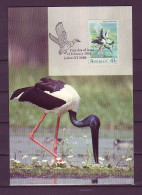 Australia 1991 MiNr. 1238 Wasservögel BIRDS The Black-necked Stork (Ephippiorhynchus Asiaticus) 1v MC 1,00 € - Cigognes & échassiers