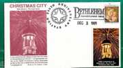 US - 2 - BETHLEHEM 1991 COVER COMM 250th ANNIVERSARY Of CHRISTMAS CITY - Comm Cancel + Vignette - Schmuck-FDC