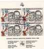 E-Karte PRAGA 1988 1.Kosmonauten-Block CSSR Bl.73 O 15€ Gubarow/Remek Bloque Hb M/s Space Sheet Bf Tschechoslowakei CSR - Gebruikt