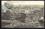 CPA  ANCIENNE- FRANCE- THEME : FUNICULAIRES- PARIS (75) MONTMARTRE- GROS PLAN- VUE SUR PARIS- USINE - Funiculares