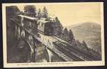 CPA  ANCIENNE- FRANCE- THEME : FUNICULAIRES- LUCHON (31)- CHEMIN DE FER A CREMAILLERES DE SUPERBAGNERES- PASSAGE DU PONT - Funiculares