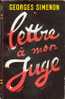 LETTRES A MON JUGE - PRESSES DE LA CITE - 1948 Réedition - Simenon