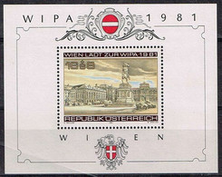 Autriche - 1981 - Bloc-feuillet N° 10** - Wipa - Blocks & Kleinbögen