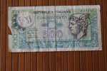 Billet De Banque -- Bank - Banco De ITALIA  500 LIRES - 500 Lire