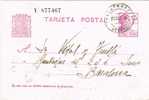 Entero Postal PALAFRUGELL (Gerona) 1934. Republica - 1931-....