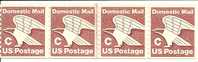 US Scott 1947 Line Strip Of 4 - C Postage - 20 Cent  - Mint Never Hinged - Coils & Coil Singles