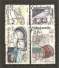 Checoslovaquia - Czechoslovakia Nº Scott  2221-23, 2225 - Yvert 2317-19, 2321 (usado) (o). - Used Stamps