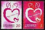 2007 TAIWAN Valentines Day 2007 2V - Unused Stamps