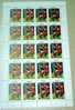 WORLD CUP 1982 N. IRELAND ST. VINCENT SHEET OF 20 MNH - St.Vincent (1979-...)