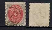 DANEMARK / 1870 # 18 Ob. / 4 Sk. Gris Et Carmin / COTE 13.50 EURO - Usati