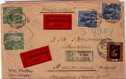 1929 - SPECTACULAIRE LETTRE RECOMMANDEE Par EXPRES ! => AMSTERDAM (Hollande) - - Brieven En Documenten