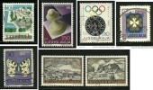 ● JUGOSLAVIA - 1963 . .  Vari - Farfalle, Stampe, Ecc. - Cat. ? € - Lotto N. 142 /43 / 46 /51 /54 /55 - Gebraucht