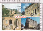 LA REOLE - 4 Vues  :  Château Des  QUART SOS  - Les Quatre Soeurs - Monastère Des Bénédictins - L'Eglise Saint Pierre - La Réole