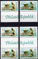 Teufels-Brunnen 1989 DDR 3266 4x 3266 ZD Senkrecht ** 6€ Mit Text-Teil EXPO Magdeburg Out Sheetlet Se-tenants Bf Germany - Collections (without Album)