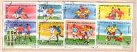 ROMANIA 1990  Football World Cup – Italia 8v-used/oblitere (O) - 1990 – Italy