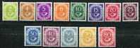 Germany  1951 - Numbers - 13 Stamps - Ongebruikt