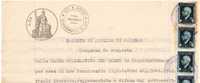 1939  -  Marche Da Bollo A  " TASSA FISSA  "  -  Lire 4 X 12 (puri)  Su Documento - (08.11.1945) - Fiscaux