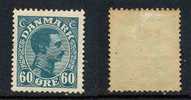 DANEMARK / 1921 -  # 146 *  / 60 ö Vert Bleu /COTE 9.00 EURO - Nuovi