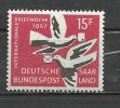 SAAR 1957 - YVERT 390  - MNH MINT NEUF NUEVO - Ongebruikt