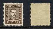 DANEMARK / 1924 -  # 161 *  / 20 ö.  Brun - Unused Stamps