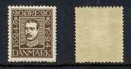 DANEMARK / 1924 -  # 164 *  / 20 ö.  Brun - Unused Stamps