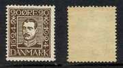 DANEMARK / 1924 -  # 164 *  / 20 ö.  Brun - Ongebruikt