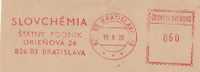 A7 SLOVCHÉMIA BRATISLAVA Meter Stamp,machine Stamp,cut.1989. - Chemistry