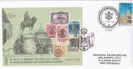 Local Post Cluj-Oradea 1919 Labels Block Numerote Anniversary Cover 2000 Obliteration Concordate Cluj - Ortsausgaben