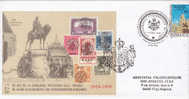 Local Post Cluj-Oradea 1919 Labels Block Numerote Anniversary Cover 2000 Obliteration Concordate Cluj - Lokale Uitgaven