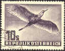 Austria C59 XF Used 10s Grey Violet Airmail From 1953 - Andere & Zonder Classificatie