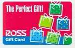 Ross,  U.S.A. Carte Cadeau Pour Collection # 2 - Gift And Loyalty Cards
