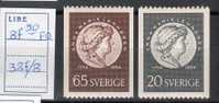 SVEZIA / SVERIGE 1954 --ANNA MARIA LENNGREN -- * Rif.387/388 - Unused Stamps