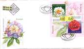 2010 Flora – Flowers (Paconia) S/S – FDC  Bulgaria / Bulgarie - FDC