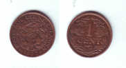 Netherlands 1 Cent 1925 - 1 Centavos