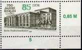 DDR 750 Jahre Berlin 1987 Friedrichstadt-Palast 3074 I Plus Vergleichsstück ** 29€ Error On Stamp Architectur Of Germany - Abarten Und Kuriositäten