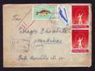 1962 VERY RARE REGISTRED COVER DEVA TO MEDIAS,FRANKING STAMP;FISH SKI,ANNIVERSARY CONGRESS. - Covers & Documents