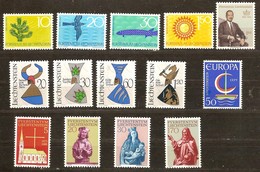 Liechtenstein 1966 Yvertn° 408-421 *** MNH Cote 10,50 Euro - Unused Stamps