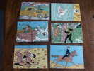 TINTIN  SERIE DE 6 CARTES POSTALES POUR Q8 LE LOMBARD HERGE - Tintin