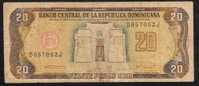 REPUBLIQUE DOMINICAINE P133   20  PESOS ORO   1990 F-VF - Dominicana