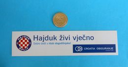 HAJDUK ZIVI VJECNO - Croatia Football Soccer Club ( Sticker - Larger Size ) Fussball Futbol Futebol Calcio - Habillement, Souvenirs & Autres