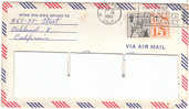 A0454 - 15 Cent.Liberty For All Posta Aerea VG Oakland-Torino 30-01-1962 - Lettres & Documents