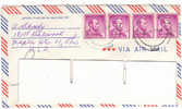 A0470 - 2 X 4 Cent.Lincoln VG Cleaveland-Torino 06-09-1962 - Storia Postale