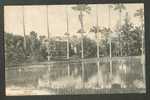 1913 BARBADOS, CODRINGTON COLLEGE, THE LAKE,  FROM IMPERIAL RUSSIAN SHIP "ROSSIYA" TO RUSSIA , VINTAGE POSTCARD - Barbades