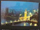 CPSM ANGLETERRE-London-Big Ben And Westminster Bridge At Night - River Thames